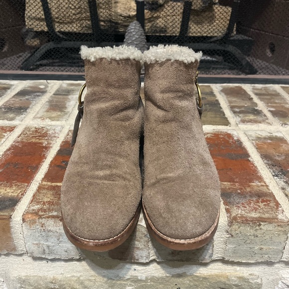 See by Chloe Louise suede Shearling lined Ankle Boots - Picture 5 of 14